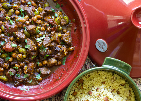 Lamb Tagine with Apricots Raisins and Olives Recipe