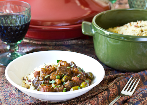 Lamb Tagine with Apricots Raisins and Olives Recipe