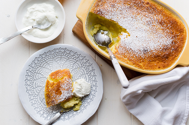 Meyer Lemon Buttermilk Pudding | Liren Baker for KitchenAid