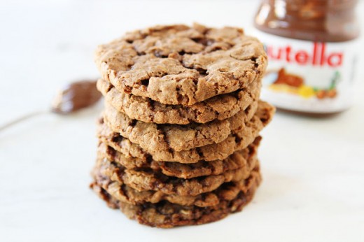 Nutella Oatmeal Cookies 6 520x346
